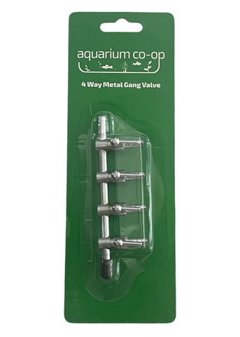 Aquarium Co-op 4 Way Metal Gang Valve