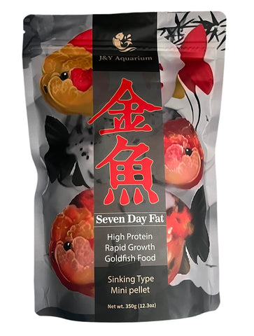 J&Y Aquarium Seven Day Fat Sinking Mini Pellet 350g (12.3oz)