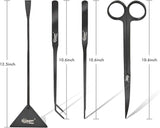 Hygger Aquarium Aquascaping Tools Kit - Black